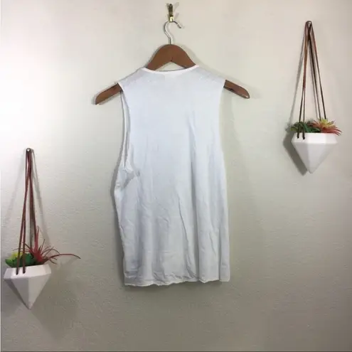 Sundry  Ti Amo muscle asymmetric peplum tank top small thumbnail 5