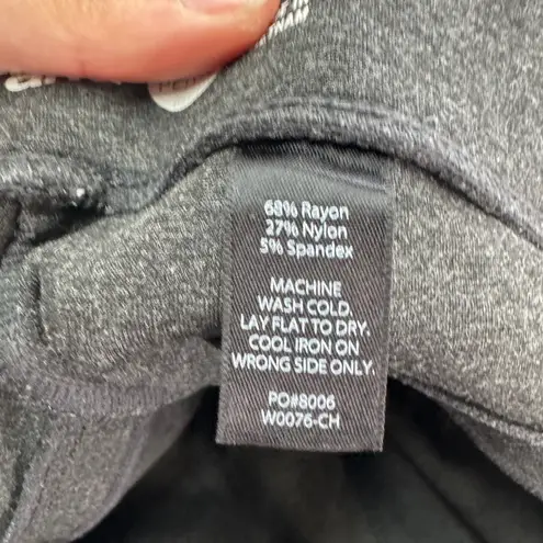 Betabrand Pants Womens Medium Petite Gray Classic Dress Yoga Stretch Comfort