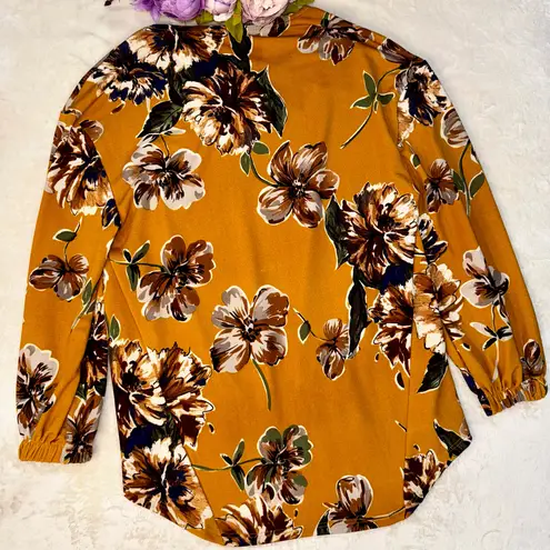 Anabelle's Boutique Mustard Floral Print Top