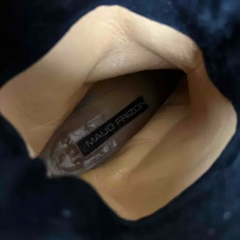 Maud Frizon Red Crocodile Pattern Pointed Toe Western Boots Size EU 36