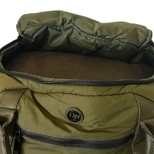 Joan & David Duffle Bag Fabric Removable Strap Olive Army Green Men’s Women’s