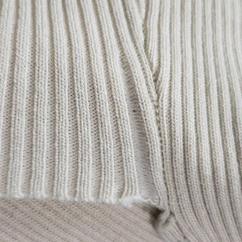 Lilly's Kloset Cream Ribbed Knit Bodycon Midi Dress NWT Size Medium