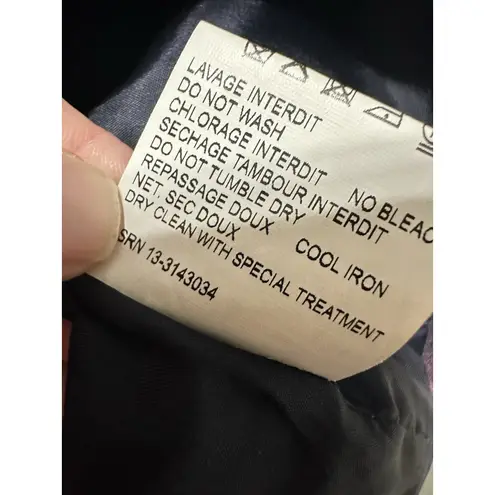 CARVEN Skirt 36 US 4 Abstract Brushstroke Art Print Mini Silk Blend Pocket Wrap