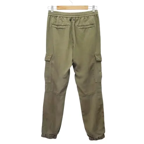 Pam & Gela x Revolve Snap Leg Cargo Crop Jogger Pants in Army Green Size P | XS