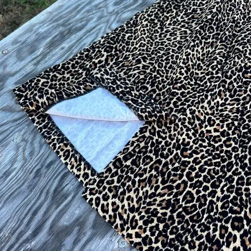 Newport News Vintage velvet‎ animal print skirt size medium