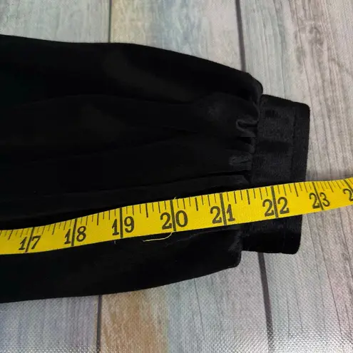 Halston IV Dorian Black Long Dress Wrap Size 10 Union Made Studio 54 1970s VTG