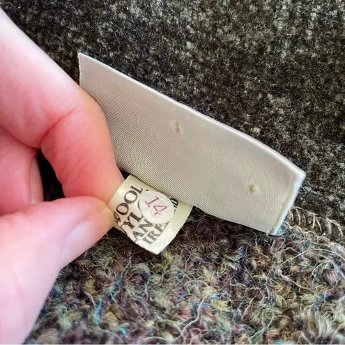 Weave of the Irish Boucle knit Irish cardigan dark green boxy size small