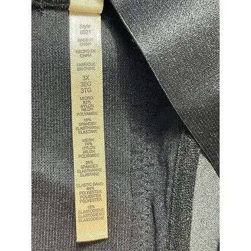 Rhonda Shear 3X Sports Bra Zebra Print Black Supportive Criss Cross Back Plus