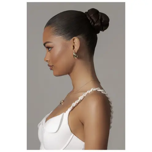 JLUXLABEL Secret Hideout Bustier Dress in White Size Small