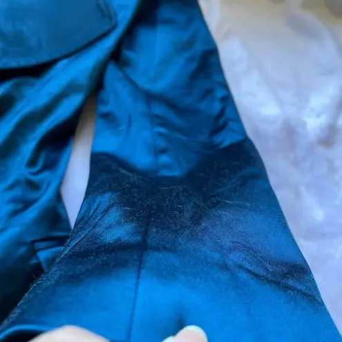 Sergio Hudson Double Breasted Blazer Mini Dress Size 2 Blue