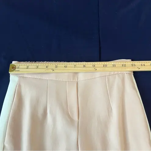 Ariana Grande Babaton Conan Blush Pink Stretch Crepe Pull On Side Stripe Tapered Crop Pants 0