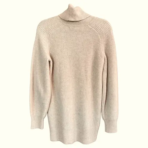 Veronica Beard Avia Oatmeal Cashmere Turtleneck Sweater - Image 6