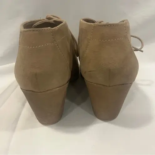 Rocket Dog Sam Coast Fabric Ankle Bootie Womens Size 10W Tan Casual Versatile