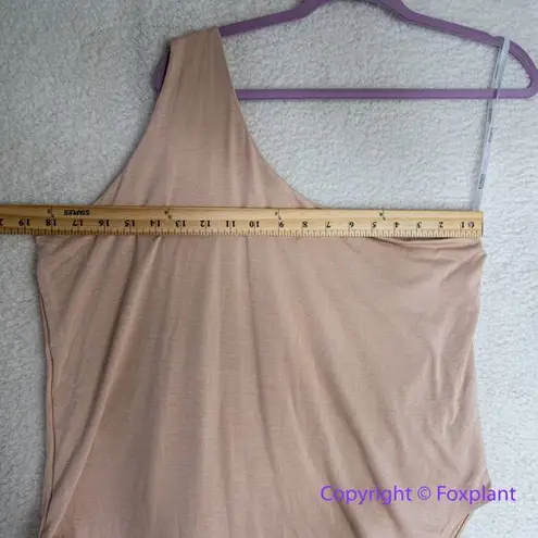 Eloquii New! tan One Shoulder Bodysuit, women's plus size 18/20