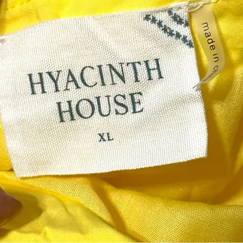 Tuckernuck Hyacinth House Yellow Ruffle Sofie Mini Dress Size XL new with tags