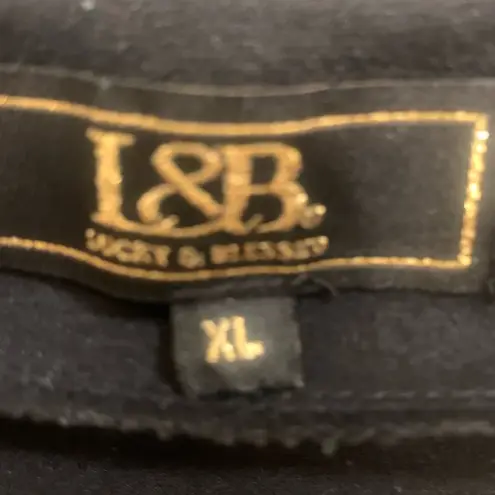 L&B Lucky & Blessed Western Serape & Cheetah XL Long Sleeve Duster. 1595 Black