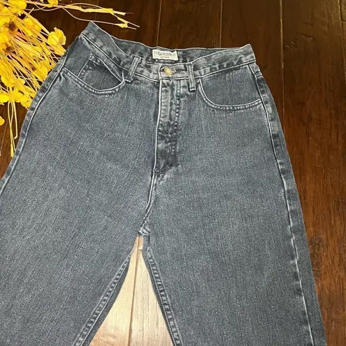 Guess  vintage black acid washed high rise denim sz 30