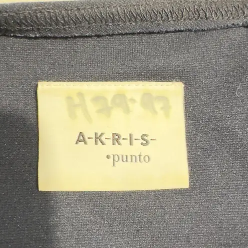 Akris Punto Sheath Mini Dress Women's Size 4 Navy White Colorblock 3/4 Sleeves