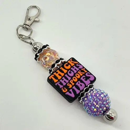 The Bar Keychain purse charm Beaded Keychain For Women,  Keychain, Silicone bead keyc