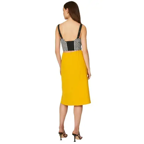 Tome Collective Gingham Bustier Top in Black and White 2 Womens Corset Tank