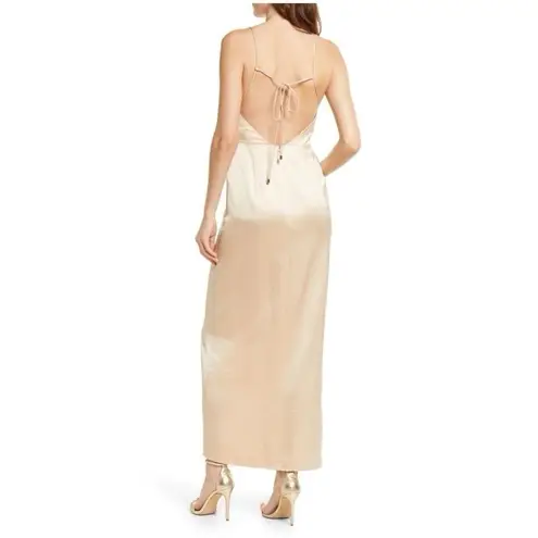 NEW Significant Other x Revolve Imelda Satin Champagne Maxi Dress Size 8