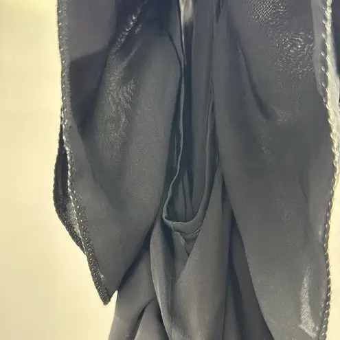 MM Couture Elegant Black Ruffle Sleeve Dress party HOCO L Miss Me metallic