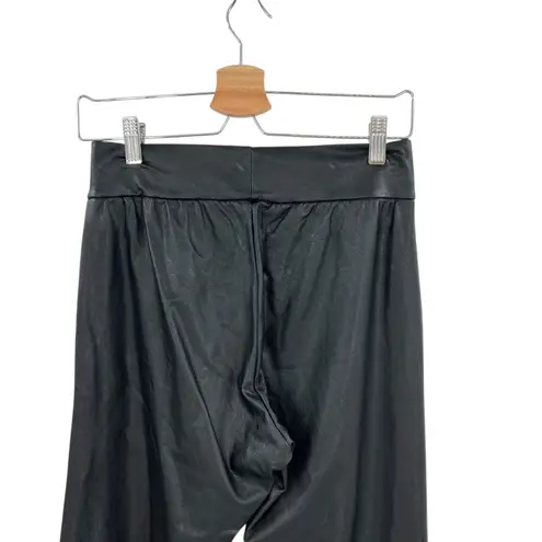 Commando Faux Leather Joggers Pants Pull-On Stretch Tapered Black Size Small - Image 10