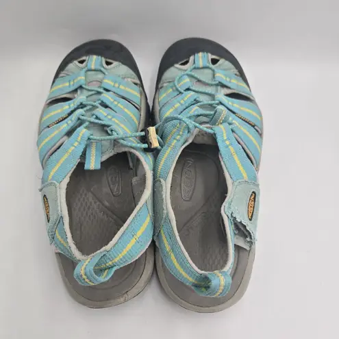 Keen Newport H2 Waterproof Hiking Sport Sandals Womens size 9.5 Yellow/blue READ Blue