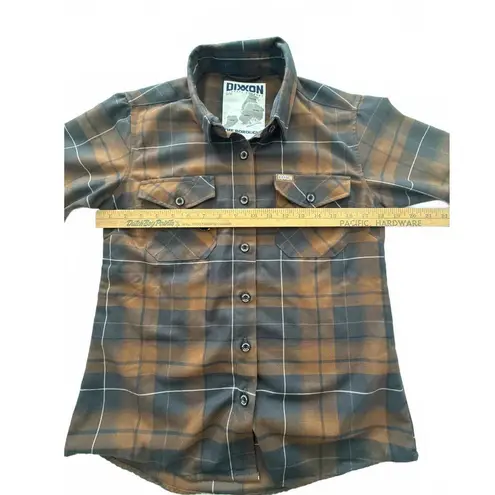 Dixxon Flannel Company Women’s Casual Flannel Shirt Brown Size M