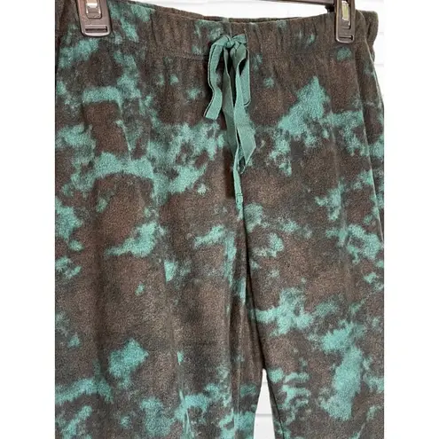 Jenni Intimates Women's XS Cozy Fleece Lounge Pant Tie Dye Pajama New Black