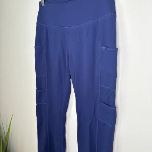Jaanuu ULTRAsoft Scrub Yoga Pants XS 5 Pockets Mid-Rise Medical Nurse Navy