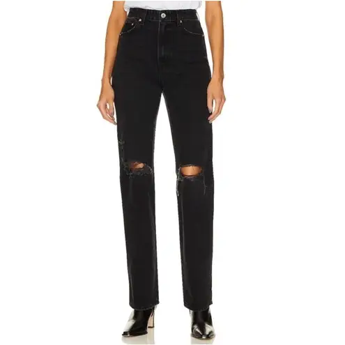 GRLFRND The Sara Black High Rise Jeans