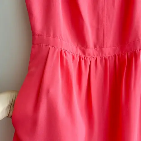 J.Crew  Camisole Dress Coral, Strappy Fit & Flare Mini Sweetheart Dress, Size 2