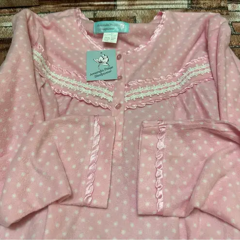 Amanda Paige Pink Polka Dot Nightgown size L Size L