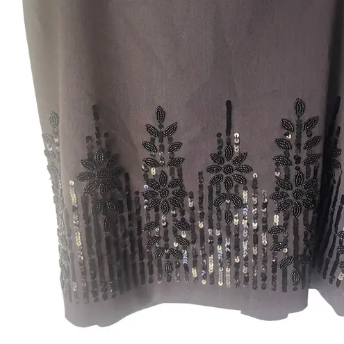 Kelly‎ and Diane Women's Size 10 Grey Career Sequin Swifty Flapper Mini Skirt Gray - Image 2