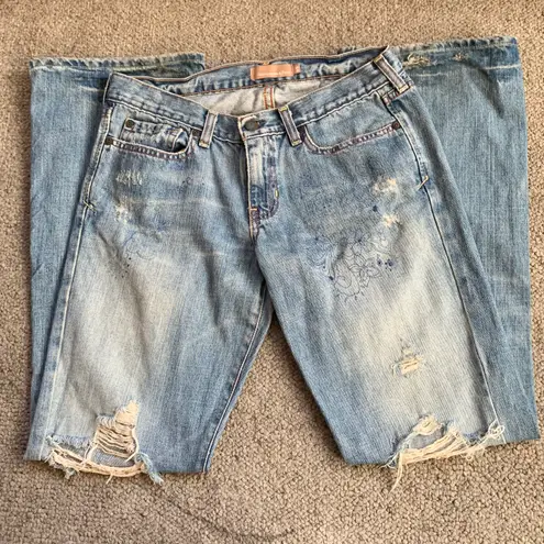 Abercrombie & Fitch Ripped Bootcut Jeans