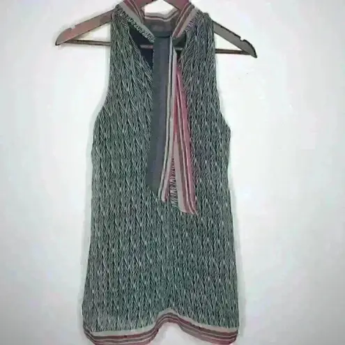 Jonathan Martin  Sleeveless top with Tie‎ neck Sz M