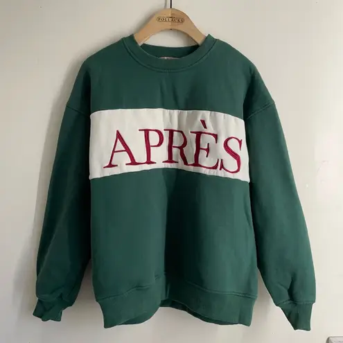 Bailey Rose “Après” Forest Green Sweatshirt Size S
