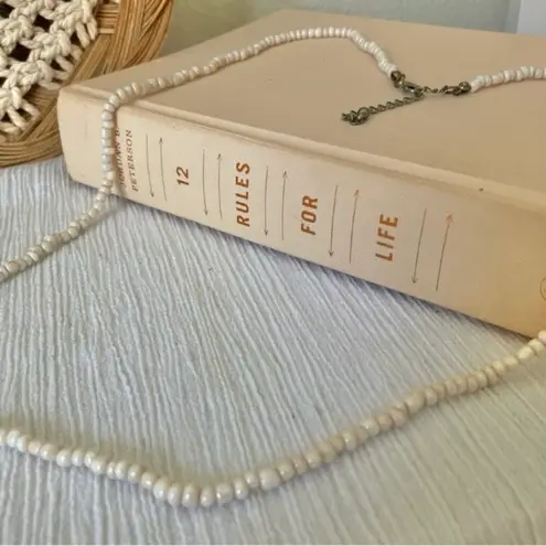 Pink Seed Bead Necklace Vintage “Svetlana” 31” Classic Simple Layering Feminine