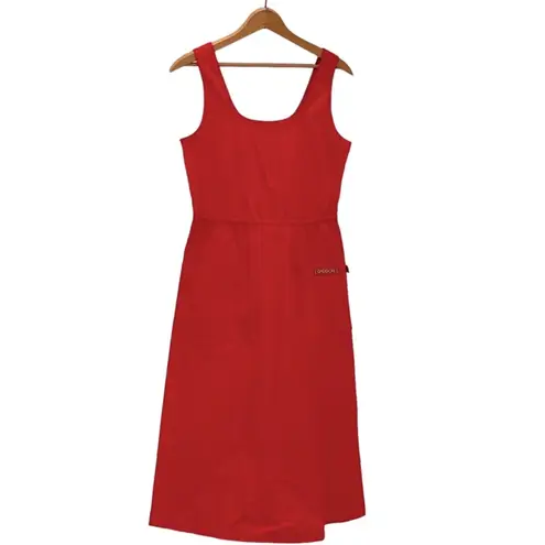 Vintage Red Dress XS 70s Retro Sasson Paris New York 80s Classic Nostaglia Party