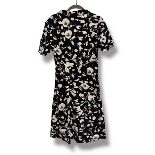 Jason Wu Collection Black White Floral Dress 8 Timeless Button Up Cottagecore