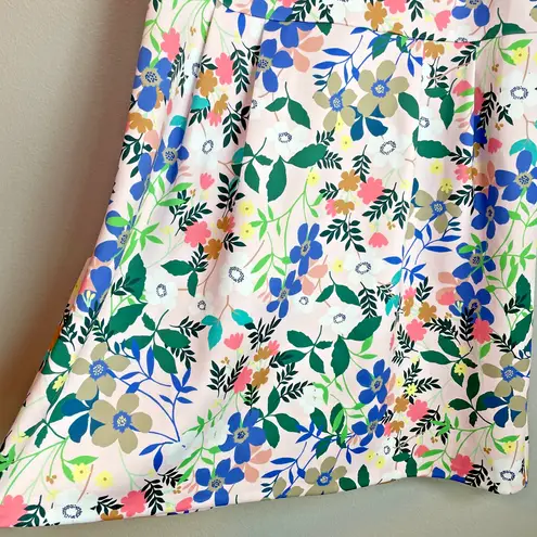 Eloquii Dress Size 16 Floral Fit and Flare Puff Sleeves Knee Length Avant Garde