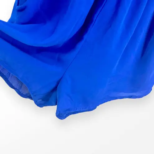 Design Lab Blue Polyester Boatneck Half Sleeve Romper