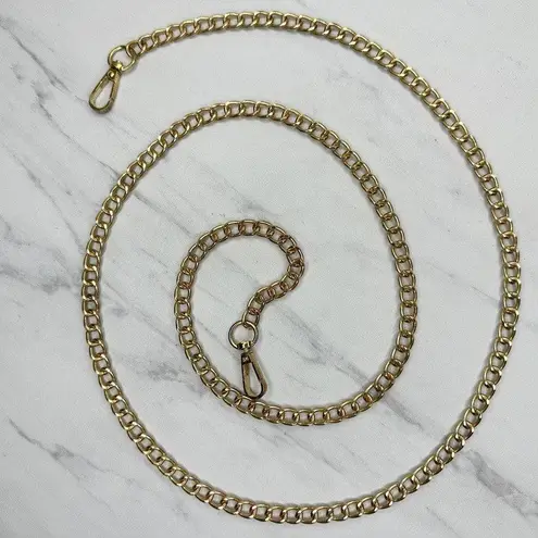 Gold Tone Chain Link Crossbody Purse Handbag Replacement Strap 50" ✨