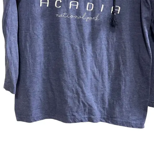 Prairie Mountain Acadia National Park Blue Hoodie M Unisex Pullover