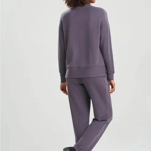 New w Tags NATORI Fuji Sweatshirt Top XS $130 Blue