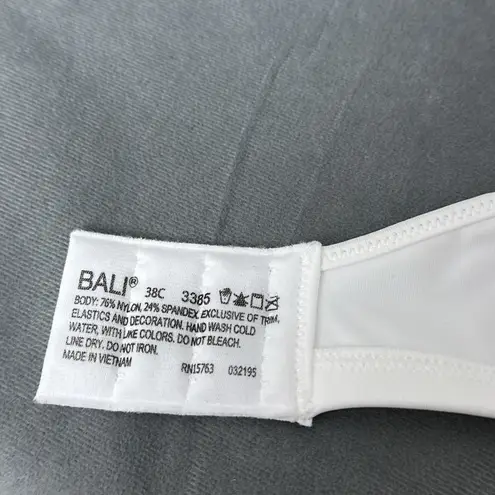 Bali Passion for Comfort Underwire Minimizer Bra Size 38C White 3385 Shaping