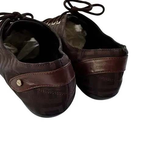 Givenchy Logo Lace Up Flat Shoe Brown Size 7