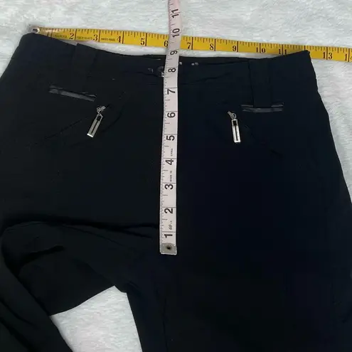 NEW Jamie Sadock Bermuda Shorts Solid Black Pockets Low Rise Stretch Sz 0