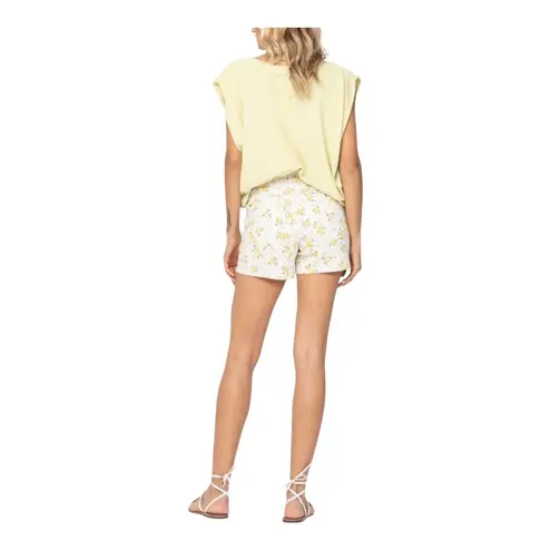 Judy Blue Los Angeles Floral Print Denim Shorts Mid Rise Women Size XL NWT